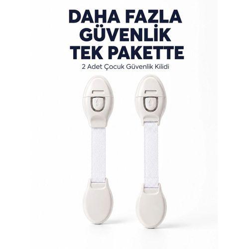 2 Adet Güçlü Yapışkanlı Çocuk Güvenlik Kilidi