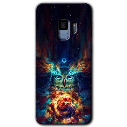 Potkal Hediye Fabrikası Samsung Galaxy S9 HD Baskılı Kılıf + 9D Tam Ekran Koruyucu - Ballı Baykuş