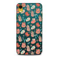 Baykuşlar (21) Desenli Silikon Kapak Telefon Kabı Apple iPhone XR Kılıf