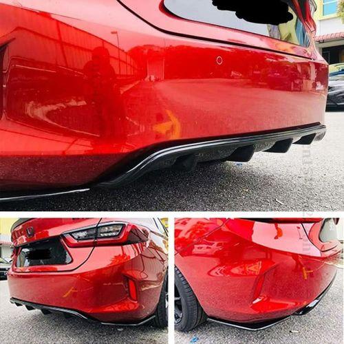 Honda City Uyumlu Difüzör Ve Flap Seti Pianoblack 2020+ Parça