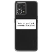 Oppo Reno 7 Kılıf HD Yazı Baskılı Silikon Arka Kapak - Yazı 6