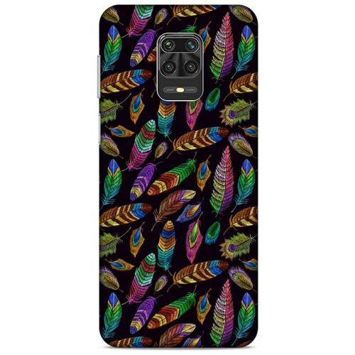 Xiaomi Redmi Note 9S Kılıf Desenli Özel Seri Tüyler (15) Antişok Kılıf