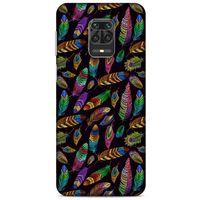 Xiaomi Redmi Note 9S Kılıf Desenli Özel Seri Tüyler (15) Antişok Kılıf