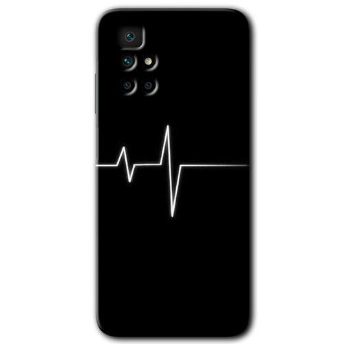 Xiaomi Redmi 10 Kılıf HD Desen Baskılı Arka Kapak + Temperli Cam - Heart Rytm