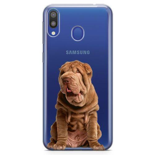 Samsung Galaxy M20 Kılıf Shar Pei Arka Kapak Koruma Desenli Full Koruyucu