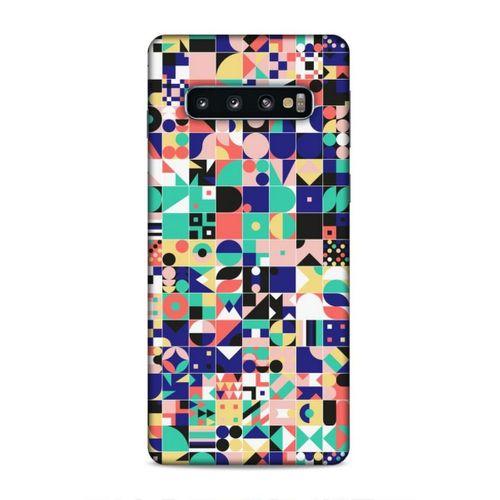 Samsung Galaxy S10 Uyumlu Kılıf Insomnia (40) Fit Silikon Kılıf Minik Kareler