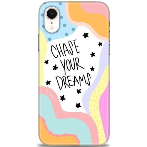iPhone XR Kılıf HD Baskılı Kılıf - Chase Your Dreams + Tam Ekran Koruyucu