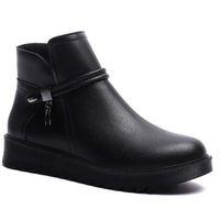 KUUM LONDON K1121001 Siyah Fermuarlı Kadın Bot