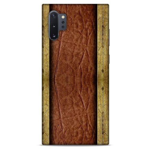 Samsung Galaxy Note 10 Plus Kılıf Patchwork (24) Darbe Emici Kılıf Kahve Sarı