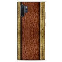 Samsung Galaxy Note 10 Plus Kılıf Patchwork (24) Darbe Emici Kılıf Kahve Sarı