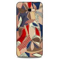 Lopard Samsung Galaxy J4 Plus Uyumlu Kılıf Soyut Sanat (41) Baskılı Tank Kılıf