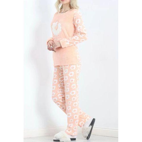 pilelistore Polar Pijama Takımı Somon