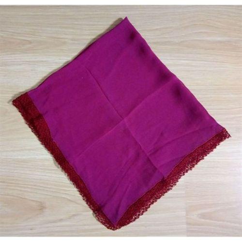 El İşi  Çevresi Dantelli Tülbent,Yazma,Oyalı Tığ İşi Pamuklu Yemeni,Fular 60X65Cm