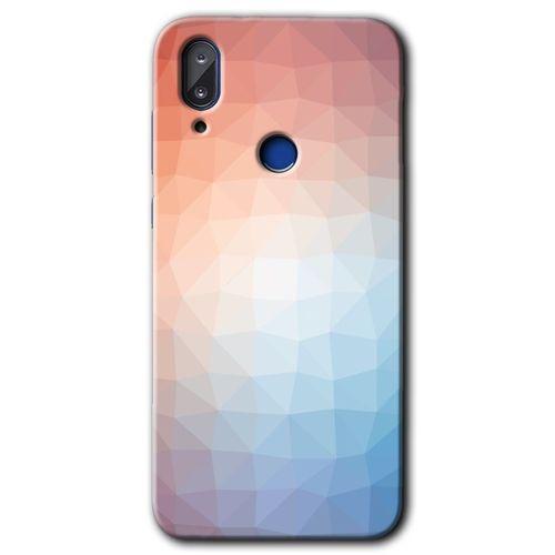 Vestel E5 Kılıf HD Desen Baskılı Arka Kapak - Polygon Graident 3