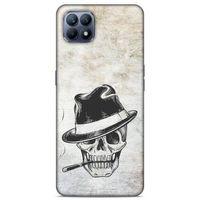 Lopard Huawei P40 Lite Uyumlu Kılıf Tattoo's (24) Darbe Emici Kılıf Şapkalı İskelet