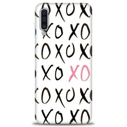 Samsung Galaxy A50S Kılıf HD Baskılı Kılıf - XOXO + Tam Ekran Koruyucu