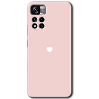 Redmi Note 11 Pro Plus 5G Kılıf HD Desen Baskılı Arka Kapak - Sade Kalp + Kırılmaz Cam