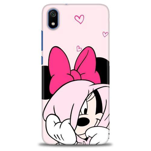 Xiaomi Redmi 7A Kılıf HD Baskılı Kılıf - Pink + Tam Ekran Koruyucu