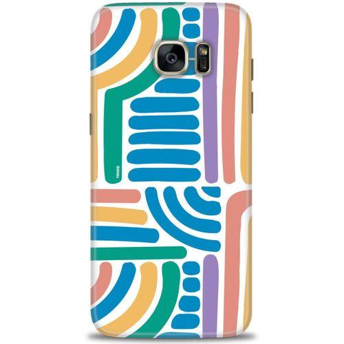 Samsung Galaxy S7 Edge Kılıf HD Baskılı Kılıf - Joy + Tam Ekran Koruyucu