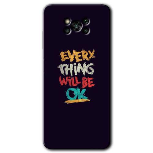 Poco x3 NFC Kılıf Baskılı Arka Kapak - Everything +Tam Ekran Koruyucu