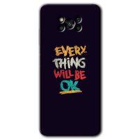 Poco x3 NFC Kılıf Baskılı Arka Kapak - Everything +Tam Ekran Koruyucu