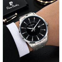 Pierre Cardin Damat Ve Takım Elbiseye Özel 2 Yıl Garantili Çelik Kordon Erkek Kol Saati VS.BLKT.1073