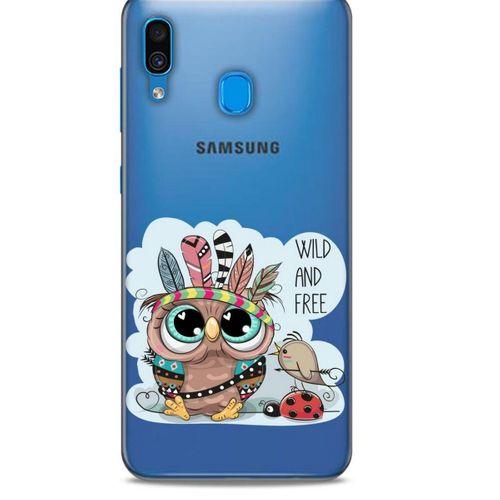 Zoologix (55) Samsung Galaxy A20s Şeffaf Kılıf Silikon Desenli