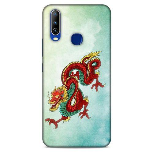 General Mobile GM 10 Kılıf Dragons (25) Antişok Kapak Tatoo Sarı Kırmızı Ejderha