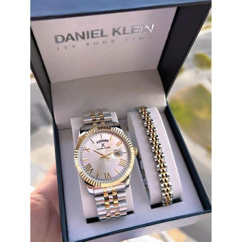 Daniel Klein Vip Seri Çelik Kordon Ve Çelik Bileklik Hediyeli 2 Yıl Garantili Cift Saati CF.10887C2