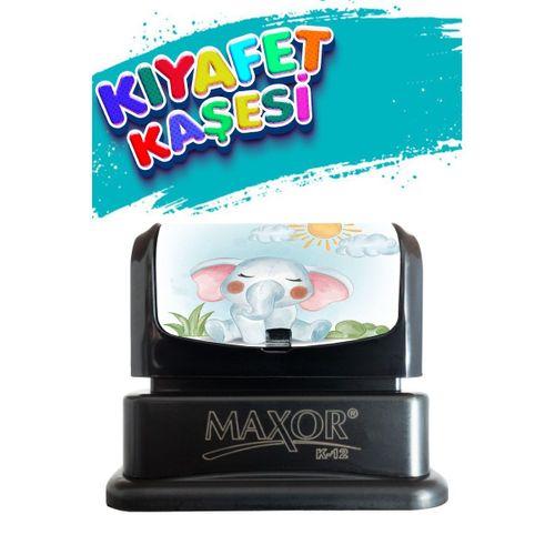 Kıyafet Kaşesi Fil Temalı Öğrenci Kaşesi / Kıyafet Etiketi / Kumaş Kıyafet Kaşesi