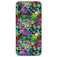 Graffitix (9) Desenli Silikon Kapak Huawei Y9 2019 Kılıf