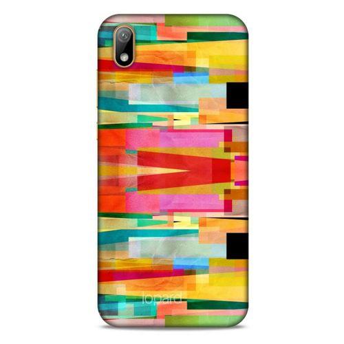 Huawei Y5 2019 Kılıf Pastel Renkler (21) Koruyucu Kapak Yeşil Kırmızı