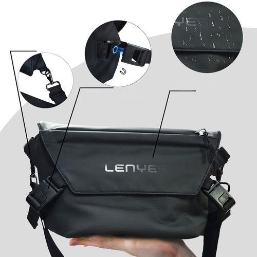 Lenyes LB563 Dreamer Crossbody Serisi Su Geçirmez Deri Tasarımlı Çapraz Vücut Çantası