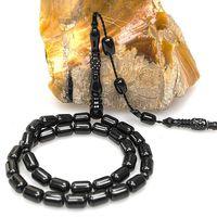 Oltu Taşı Oyma İmame  İşleme Sade Tespih