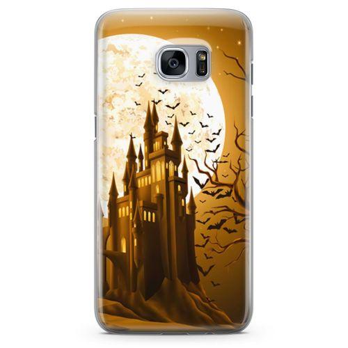 Samsung Galaxy S7 Edge Kılıf Dolunay Arka Kapak Koruma Desenli Full Koruyucu
