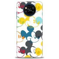 Xiaomi Poco X3 NFC Kılıf HD Baskılı Kılıf - Renkli Mickey Mouse + Tam Ekran Koruyucu
