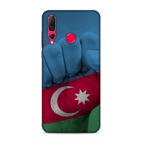 Huawei P Smart Z Uyumlu Kılıf Azarbaijan (19) Kılıfları Yumruk Bayrak