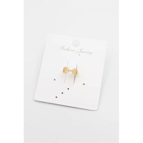 Taşlı Kıkırdak Küpe - Altın