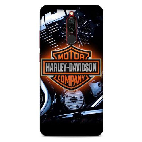 Xiaomi Redmi 8 Uyumlu Kılıf Motorsiklet (13) Silikon Kap Harley Davidson