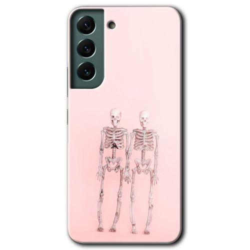 Galaxy S22 Kılıf HD Desen Baskılı Arka Kapak - Yaşayan Çift + Kırılmaz Cam