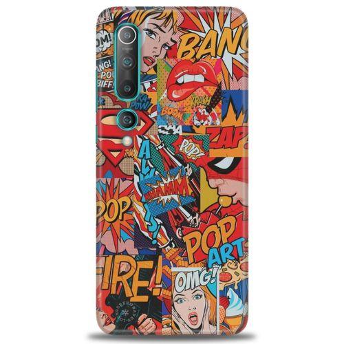 Xiaomi Mi 10 Kılıf HD Baskılı Kılıf - Cartoons + Tam Ekran Koruyucu
