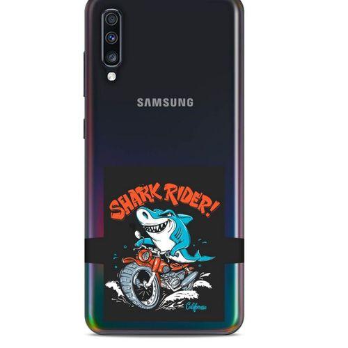 Zoologix (59) Samsung Galaxy A70 Şeffaf Kılıf Silikon Desenli