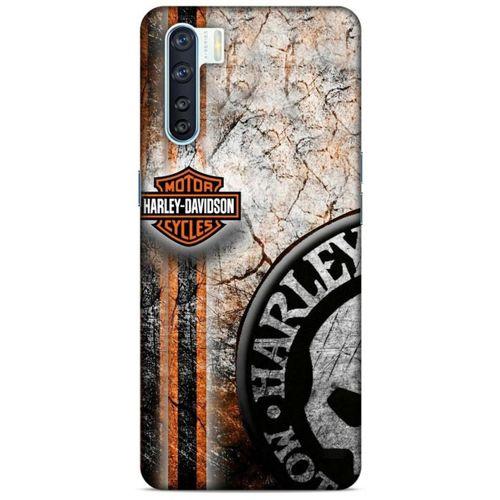 Oppo A91 Uyumlu Kılıf Motorsiklet (11) Tam Koruma Harley Davidson