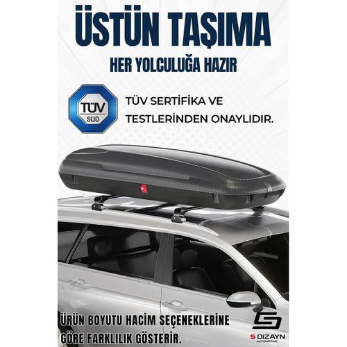 Araç Üzeri Port Bagaj Karbon Fiber Desen 520 Litre Enjeksiyon Plastik