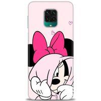 Xiaomi Redmi Note 9 Pro Kılıf HD Baskılı Kılıf - Pink + Tam Ekran Koruyucu