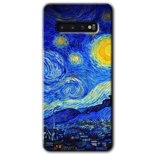 Galaxy S10 Kılıf HD Desen Baskılı Arka Kapak - Starry Night