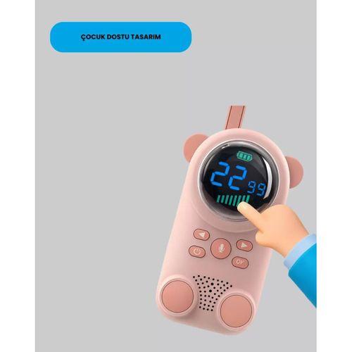 Lcd Ekranlı Bebek Telsizi – İki Yönlü Ses, Uzun Menzil, Çocuk Dostu Tasarım