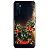 Lopard Oppo Realme 6 Pro Uyumlu Kılıf Tattoo's (16) Kalın Kılıf Karışık