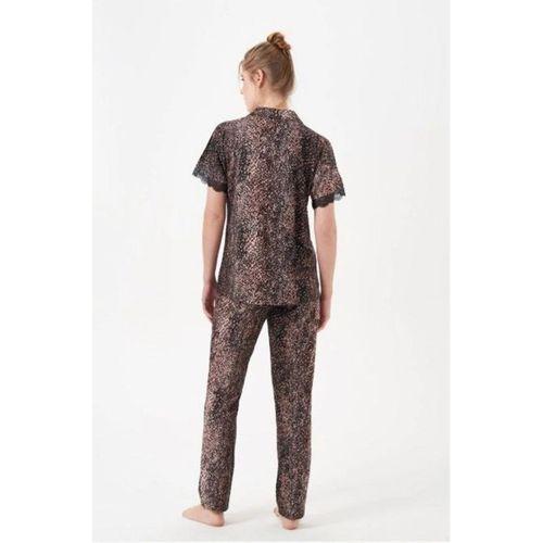 Pjs 29068 Kadın Kısa Kollu Düğmeli Pijama Takım