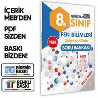 2026 8 Sınıf LGS Fen Bilimleri MEB ÇKS (Renkli Baskı A4 Boyutlu) BASKI ÜCRETİ